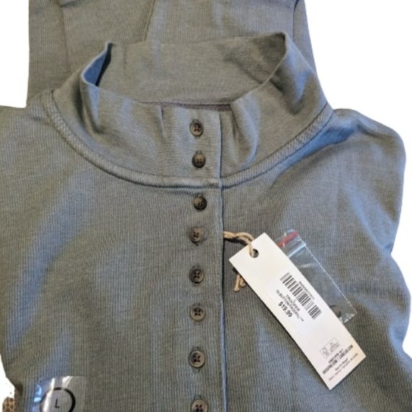 Natural Reflections 10-Button Mock Turtleneck Trooper Bass Pro Cabela's Size L - Picture 3 of 7